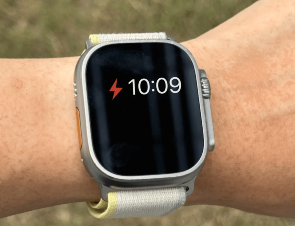dodawanie ćwiczeń do aplikacji Zdrowie, gdy zegarek Apple Watch nie ma baterii