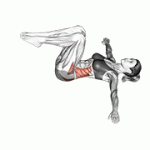 Fito App Bent Knee Lying Twist exercise demonstration with how-to guide and tips.