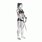 Fito App Cable Hammer Curl exercise demonstration with how-to guide and tips.