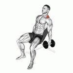 Fito App Dumbbell Incline Shrug exercise demonstration with how-to guide and tips.