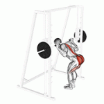 Fito App Smith Bent Knee Good Morning exercise demonstration with how-to guide and tips.