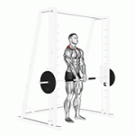 Fito App Smith Shrug exercise demonstration with how-to guide and tips.