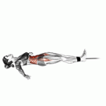 Fito App Band Lying Leg and Hip Raise exercise demonstration with how-to guide and tips.