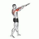 Fito App Band Standing Rear Delt Row exercise demonstration with how-to guide and tips.