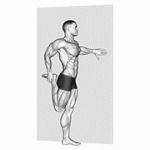 Fito App Standing Quadriceps Stretch exercise demonstration with how-to guide and tips.