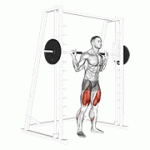 Fito App Smith Low Bar Squat exercise demonstration with how-to guide and tips.