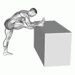 Fito App Raised Leg Knee Flexor Stretch exercise demonstration with how-to guide and tips.