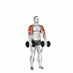 Fito App Dumbbell Cuban Press exercise demonstration with how-to guide and tips.