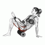 Fito App Roll Recumbent Hip External Rotator and Hip Extensor Stretch (crossed Leg) exercise demonstration with how-to guide and tips.