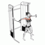 Fito App Cable Middle Fly exercise demonstration with how-to guide and tips.