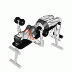 Fito App Dumbbell Decline Bench Press exercise demonstration with how-to guide and tips.