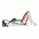 Fito App Glute Bridge Two Legs on Floor exercise demonstration with how-to guide and tips.