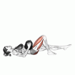 Fito App Dumbbell Single Leg Glute Bridge exercise demonstration with how-to guide and tips.