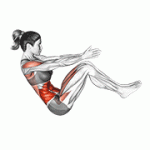 Fito App Russian Twist Chop exercise demonstration with how-to guide and tips.